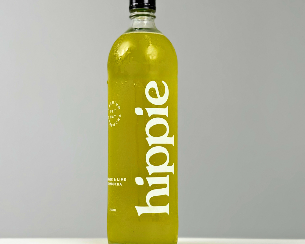 Hippie Kombucha Ginger and Lime 750ml bottle